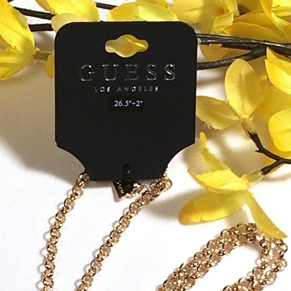 𝅺3/$29! GUESS Long Statement Necklace "LOVE" - Picture 4 of 8